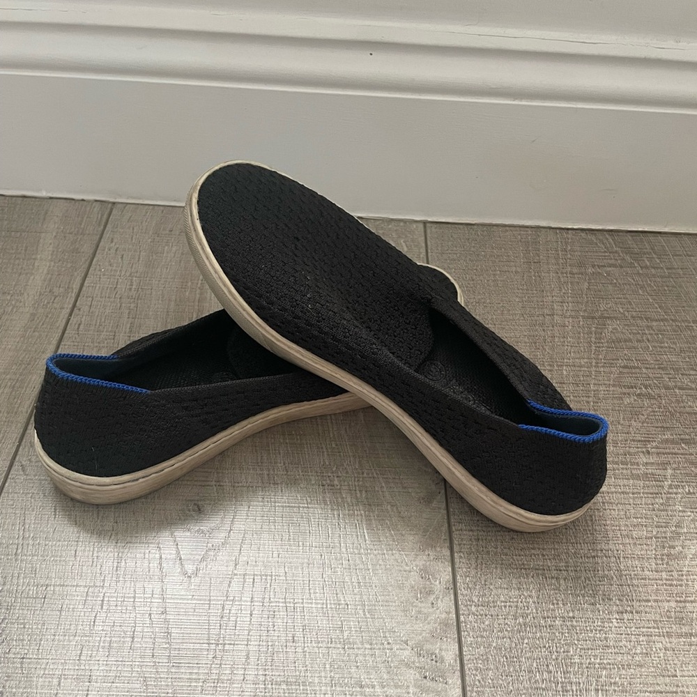Rothy’s Original Slip On Sneakers in Black Solid